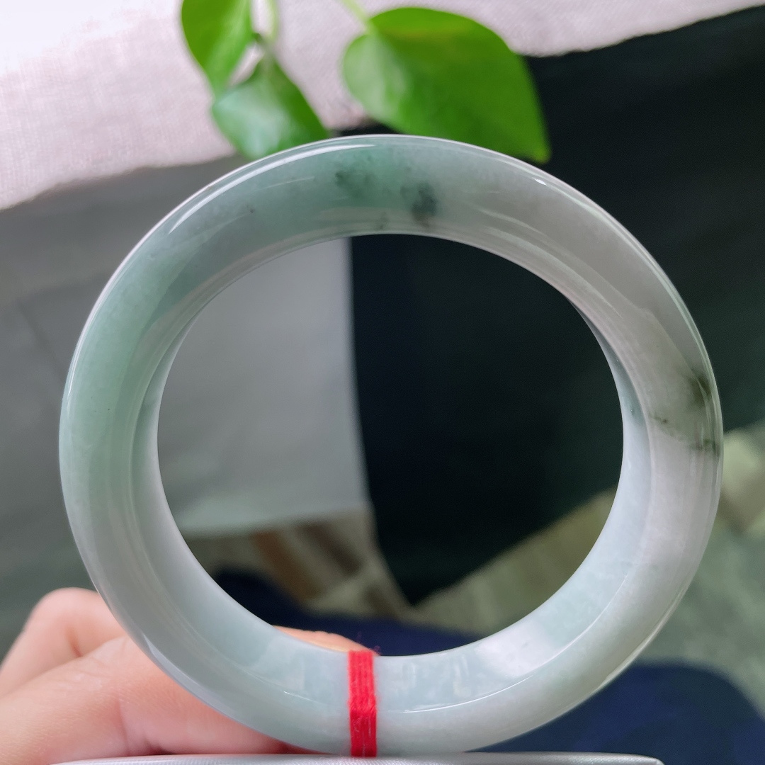 57.3/12.8/9.4蓝底正圈，水润细腻，飘花，清新俊逸，贵气，有棉线，ss51632a