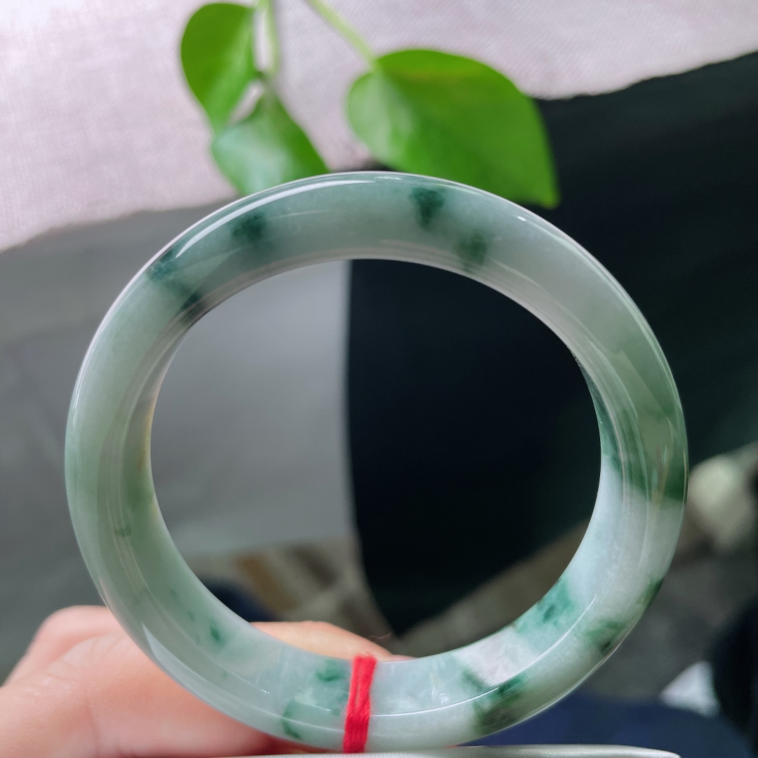 53/11.8/8飘花正圈，洒金，繁花似锦，水头好，细腻，经典大方，无裂，ss51337a