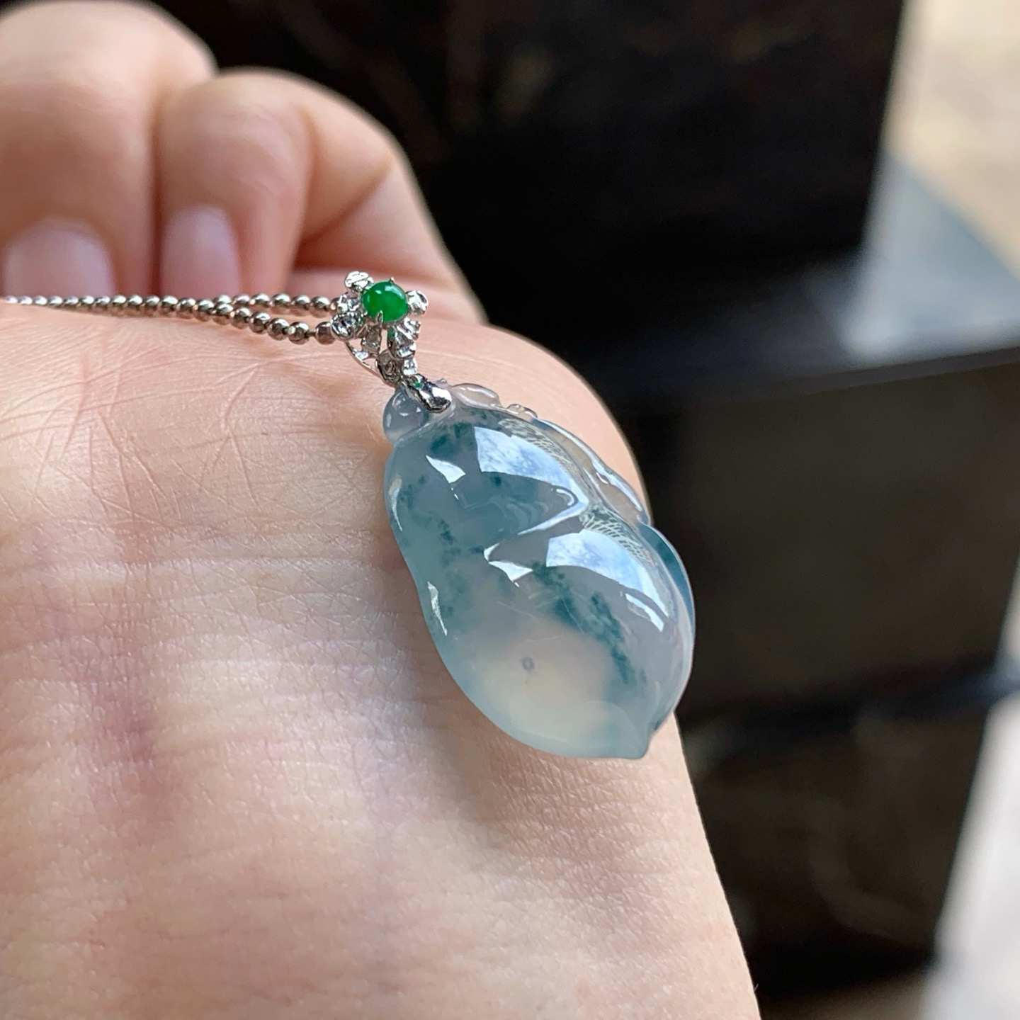 金扣蓝花福瓜^_^