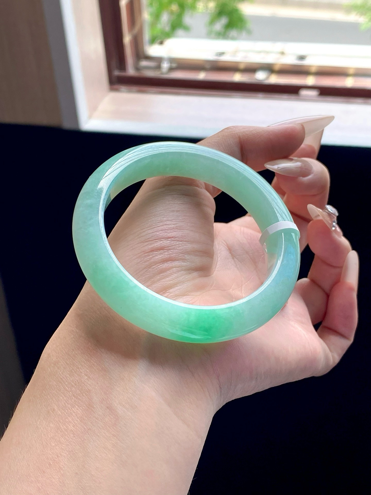苹果绿正圈成品（内侧细纹不扣）
⭕️56.7-12.2-9.2
