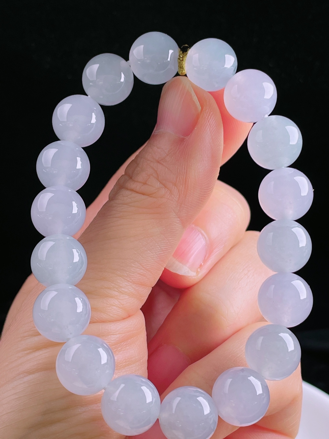 ️冰种手串，老种起光，细底通透，尺寸：11.5mm0512