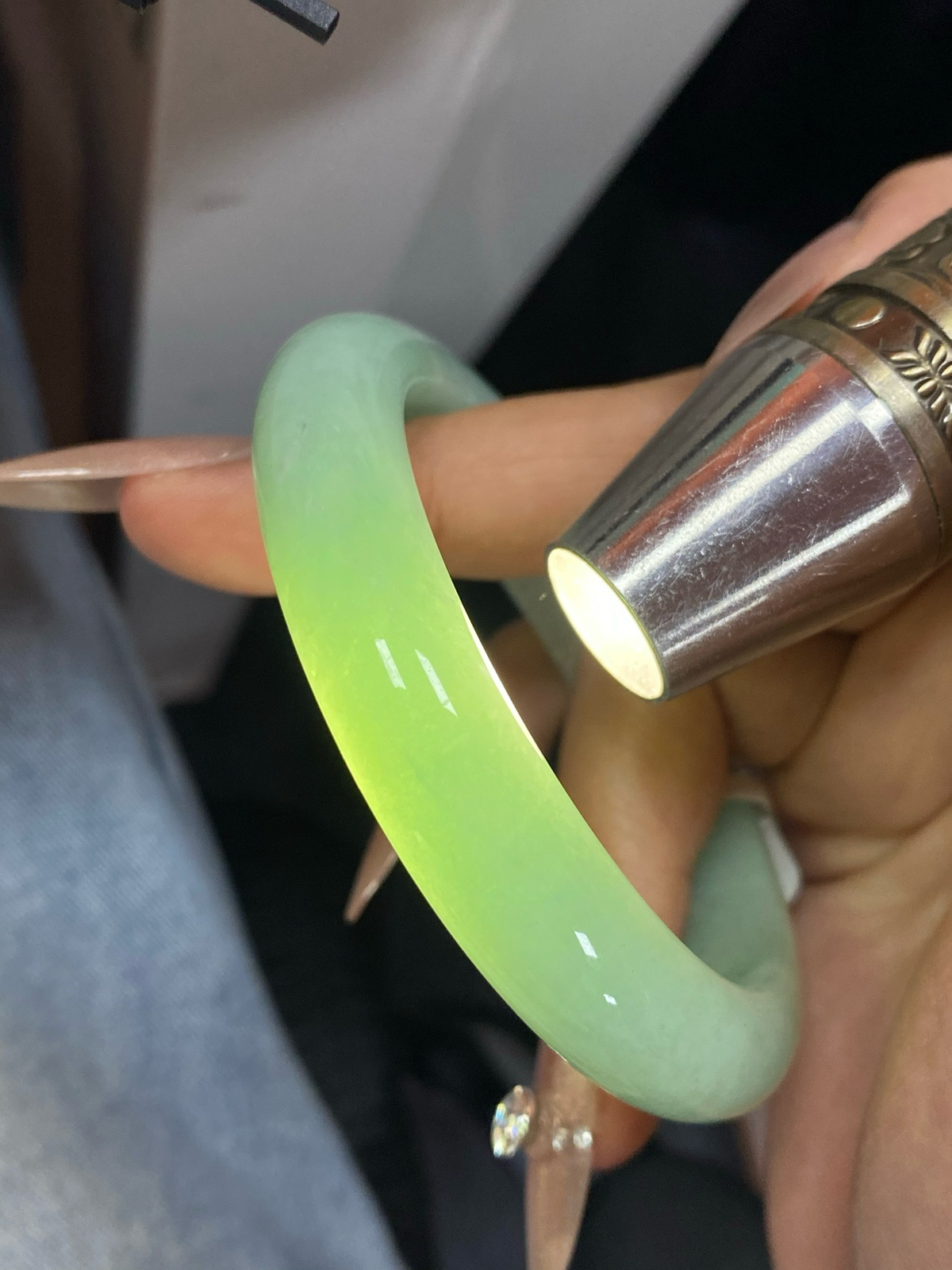 苹果绿正圈成品（小细纹不显不扣）
⭕️57.2-11.8-9