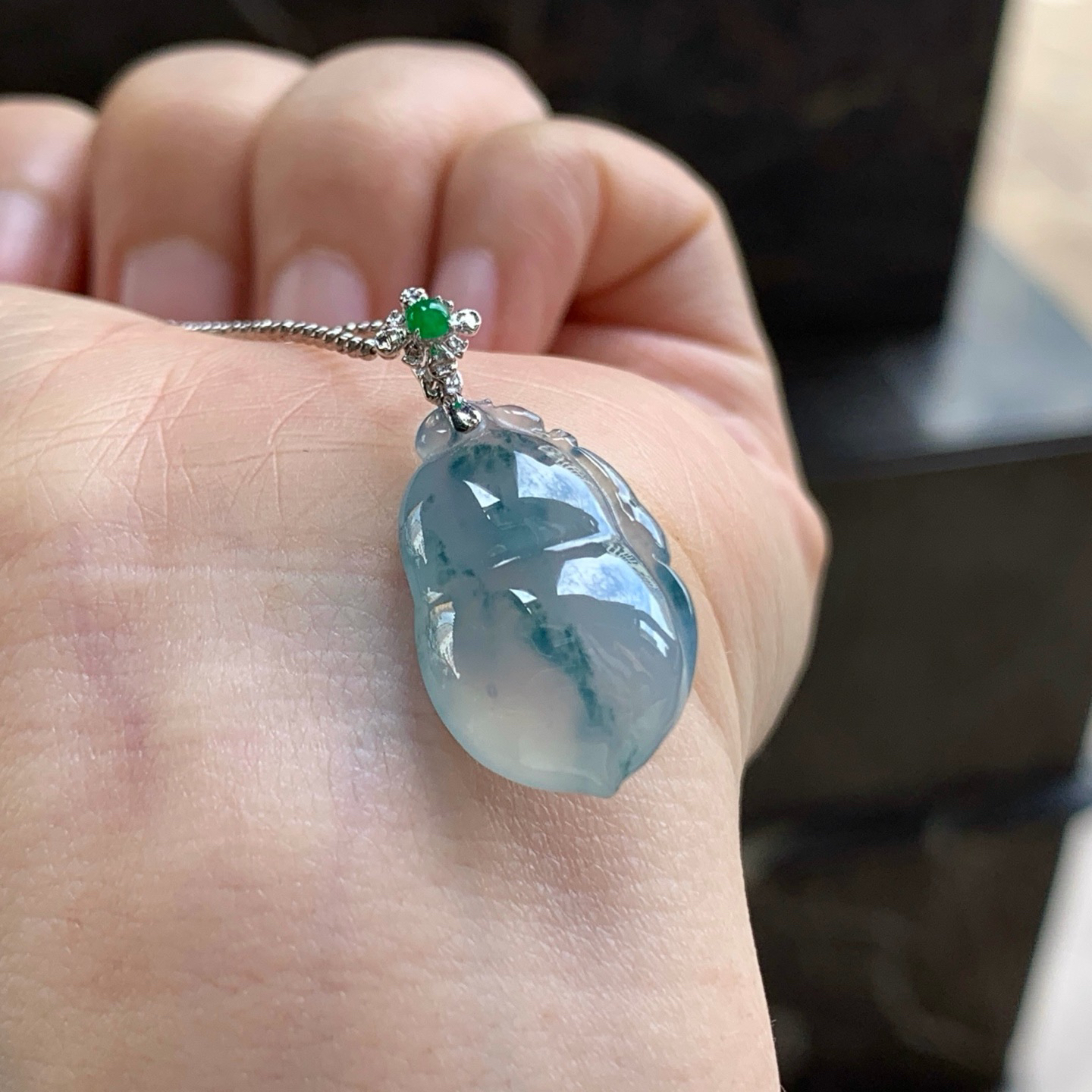 金扣蓝花福瓜^_^