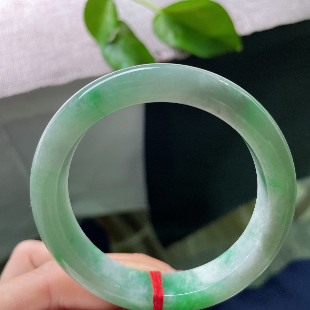 54.8/12.1/8.2，飘绿正圈，水头好，人间万千色，偏爱翡翠这一缕飘绿。棉感，皮纹，ss52563a