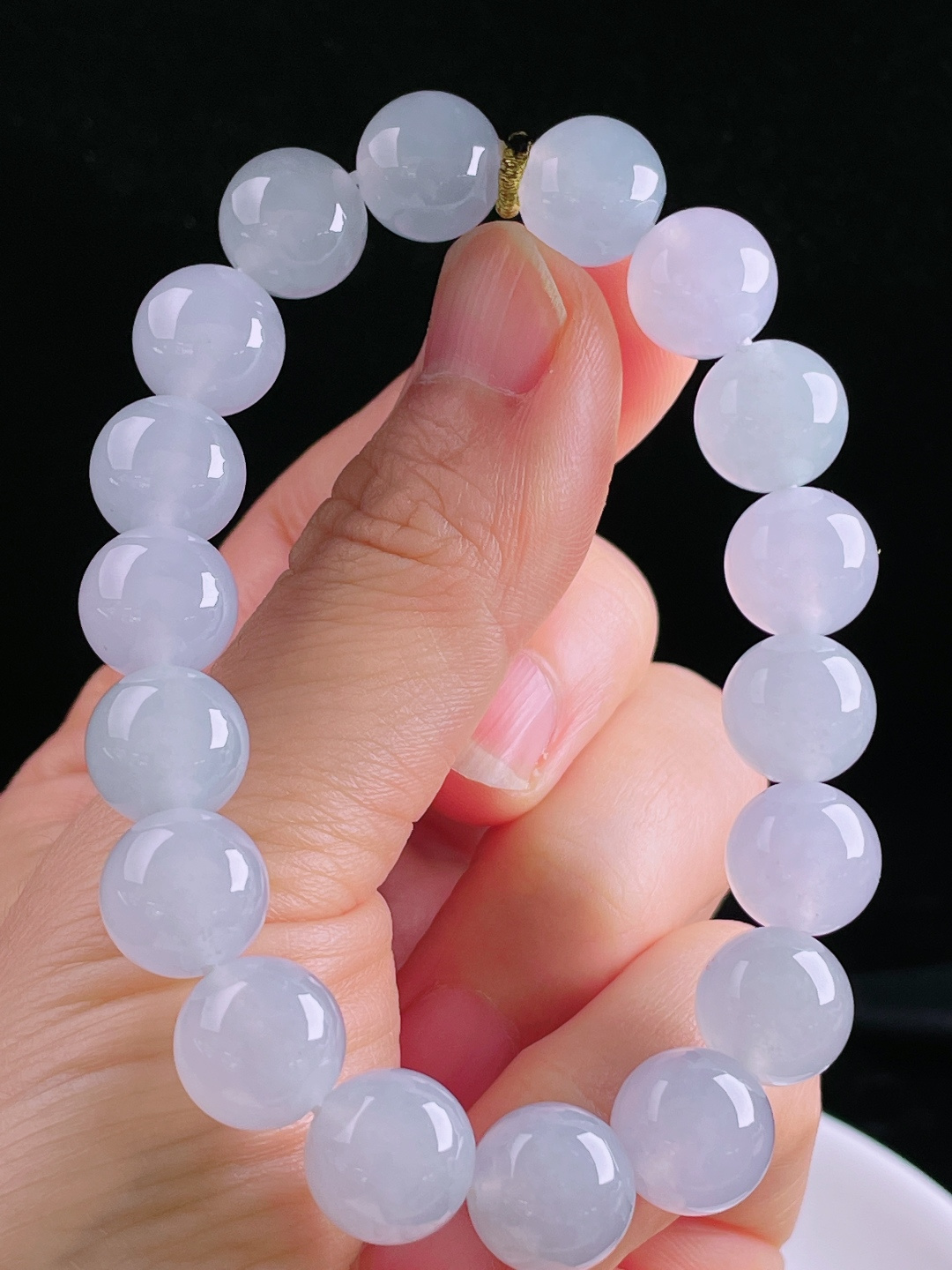 ️冰种手串，老种起光，细底通透，尺寸：11.5mm0512