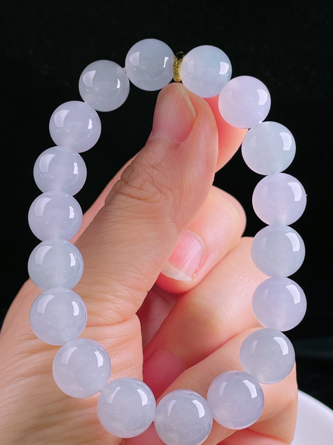 ️冰种手串，老种起光，细底通透，尺寸：11.5mm0512