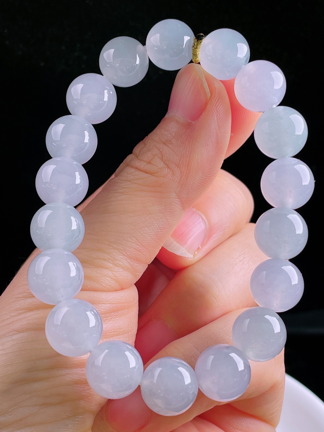️冰种手串，老种起光，细底通透，尺寸：11.5mm0512