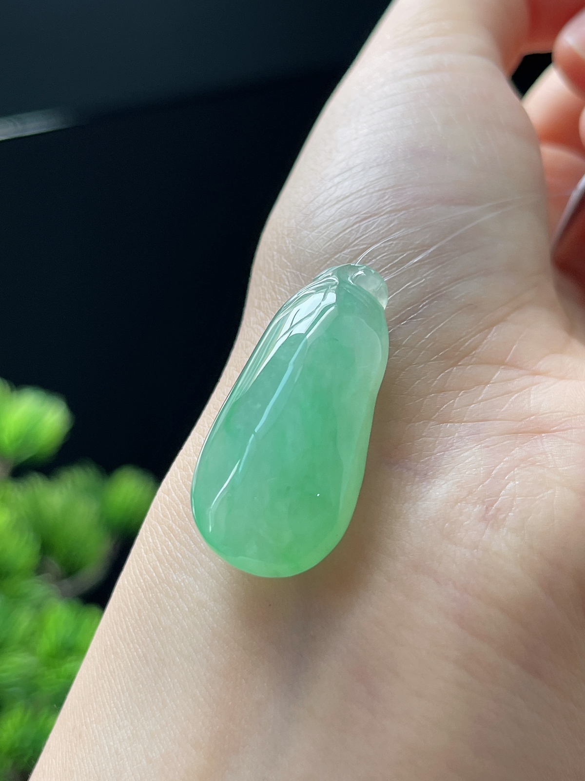 翡翠冰糯绿色福瓜