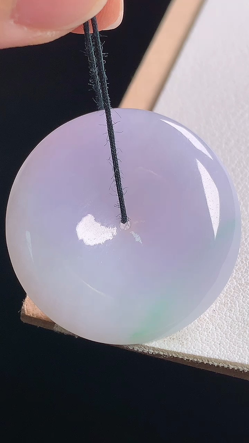春彩平安扣，无裂，尺寸:30.6-5.5mm 7
