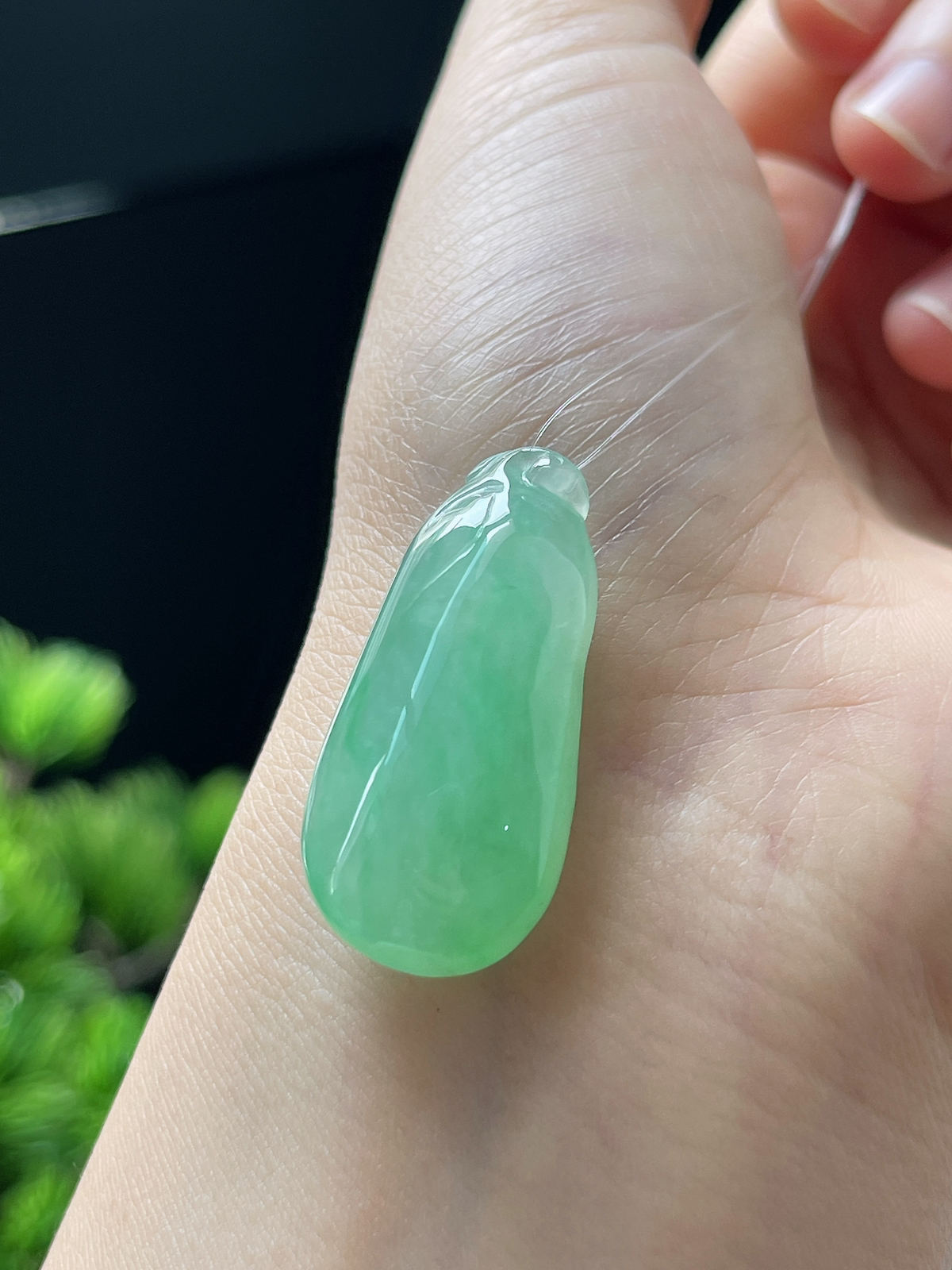 翡翠冰糯绿色福瓜