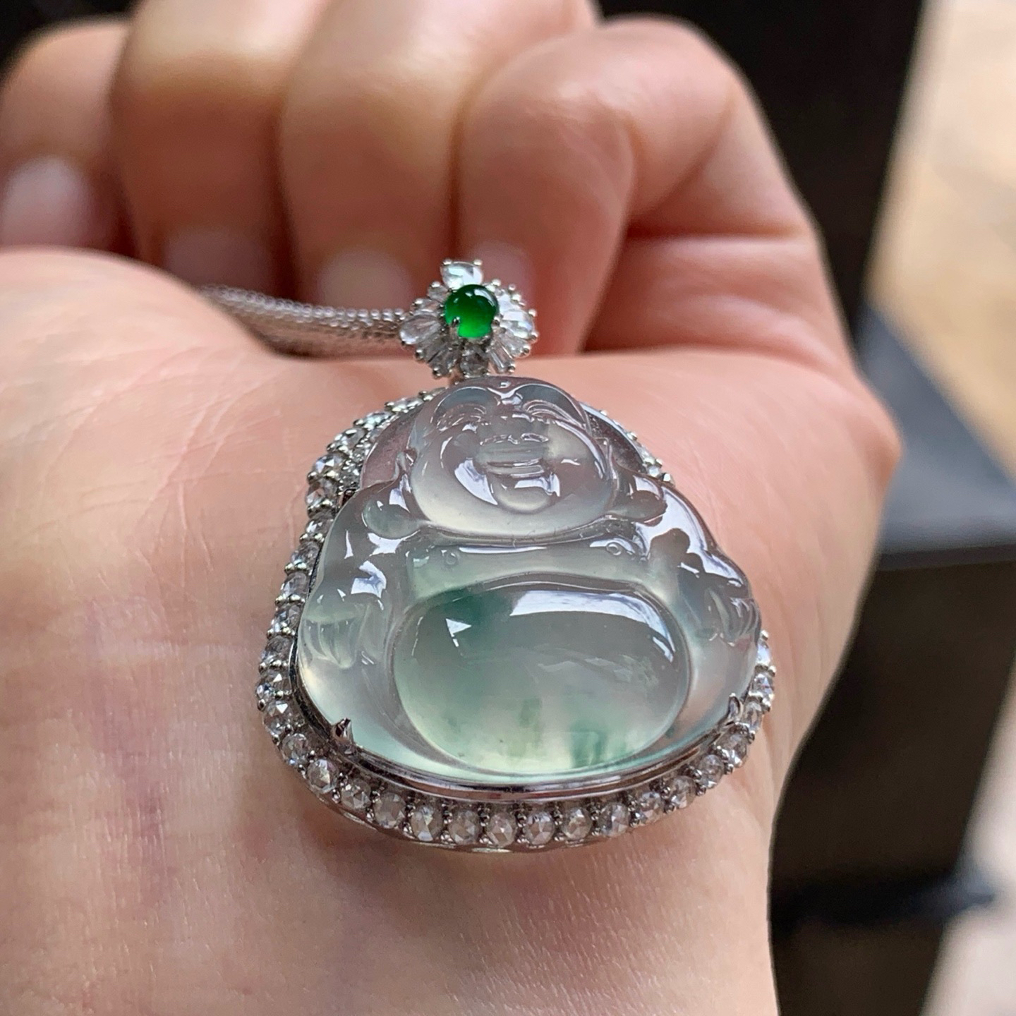 金镶嵌冰飘花佛公^_^冰透