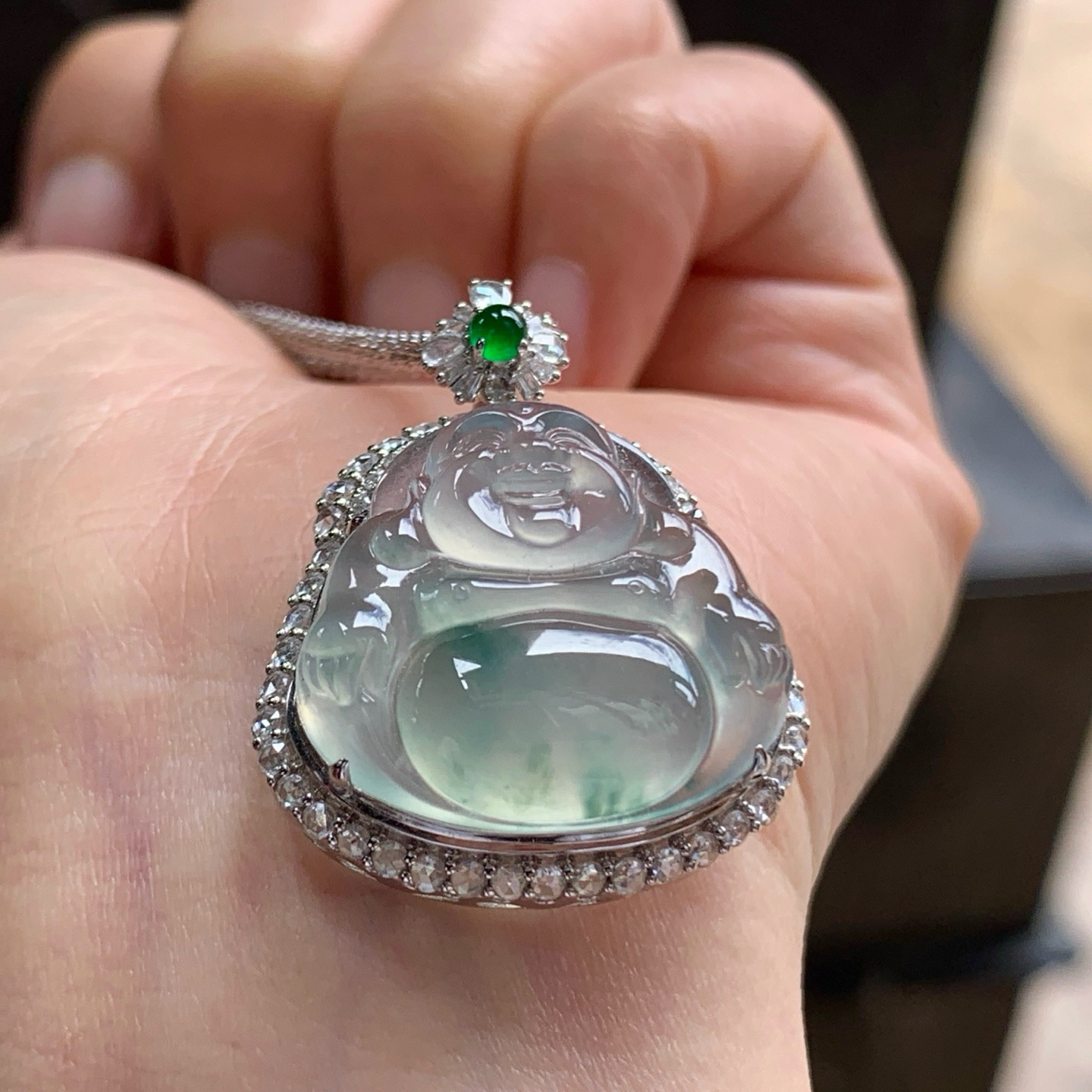金镶嵌冰飘花佛公^_^冰透