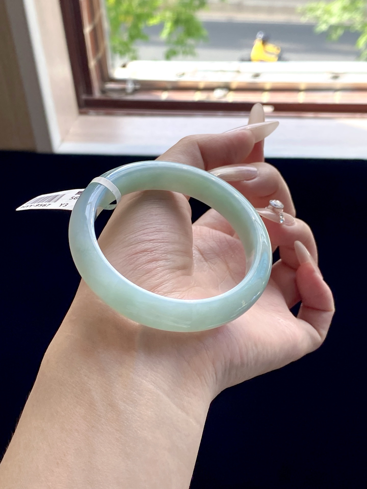油青湖水绿正圈成品（无裂） HYY-9567 ⭕️55.3-11.6-7.7