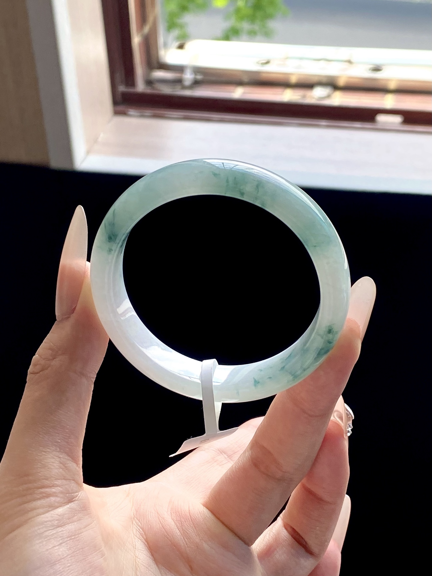 小圈口飘花蓝飘花正圈成品（细纹不扣） HYY-7146 ⭕️52-12.4-7.4