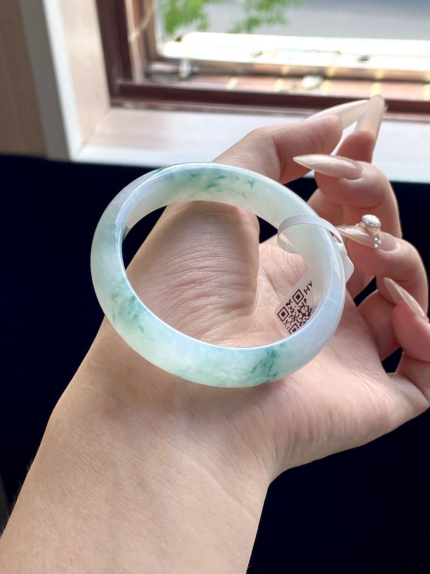 小圈口飘花蓝飘花正圈成品（细纹不扣） HYY-7146 ⭕️52-12.4-7.4
