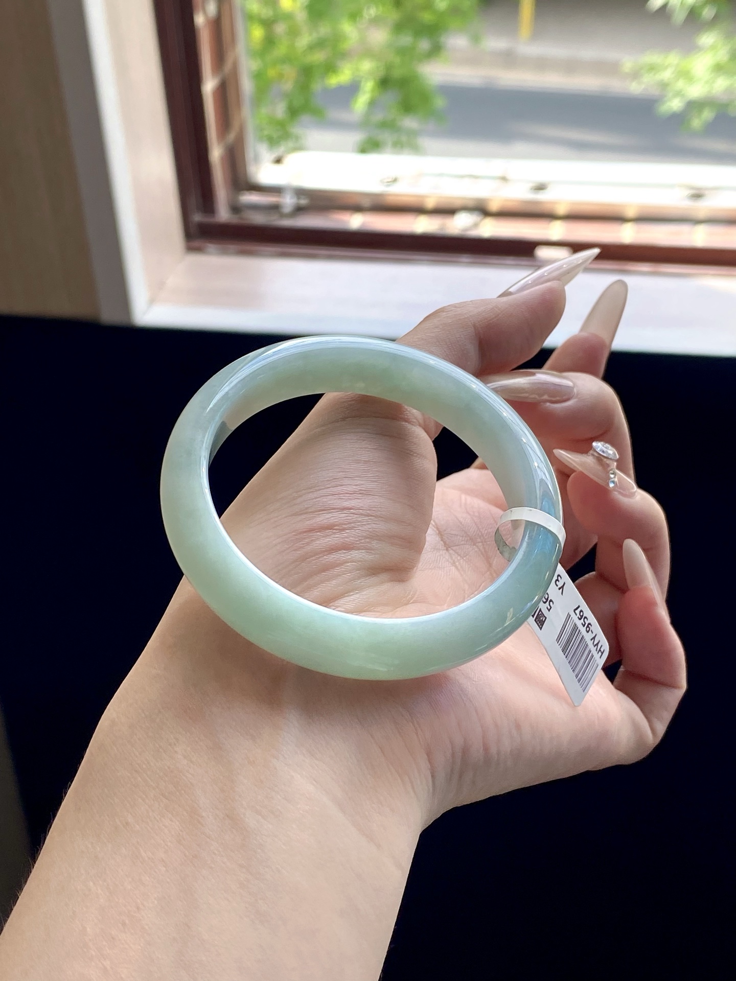油青湖水绿正圈成品（无裂） HYY-9567 ⭕️55.3-11.6-7.7