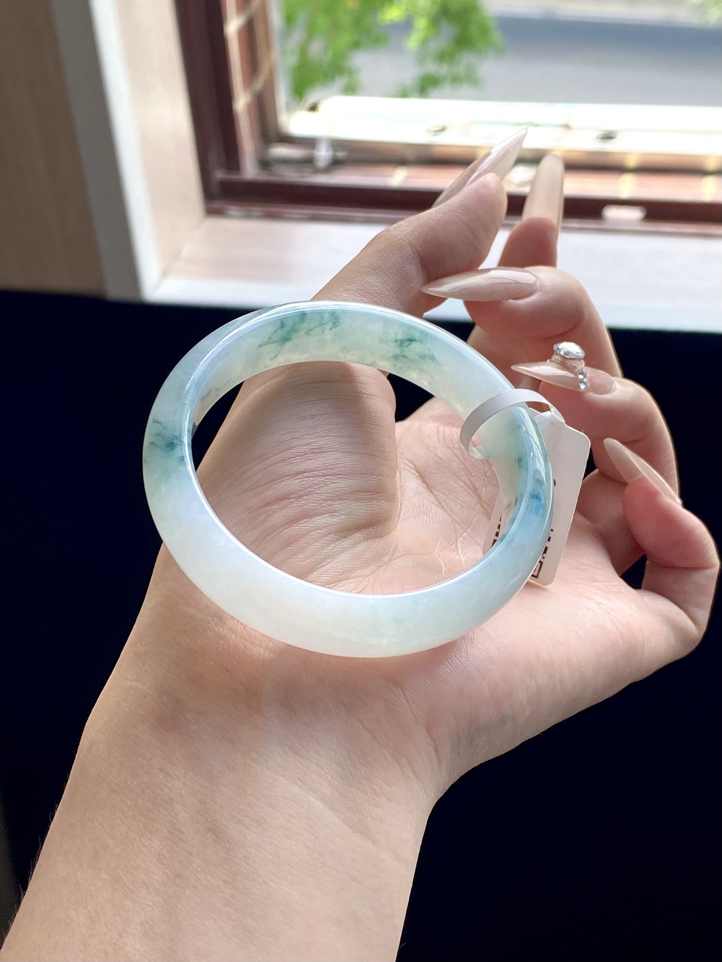 小圈口飘花蓝飘花正圈成品（细纹不扣） HYY-7146 ⭕️52-12.4-7.4