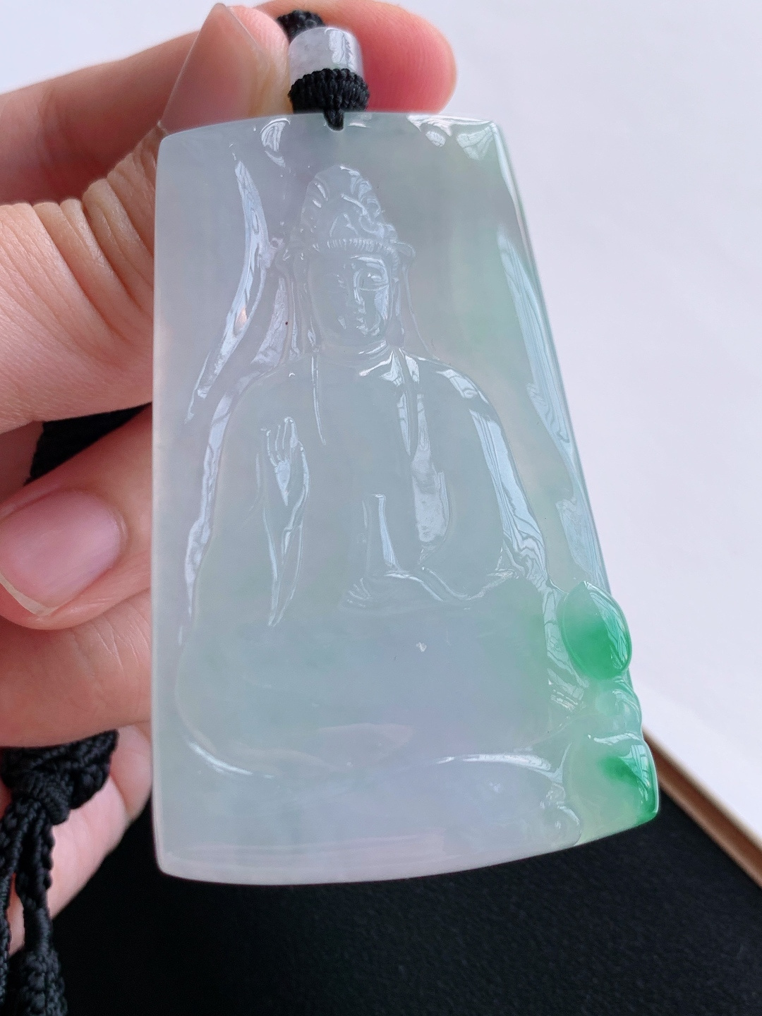 ️ 飘绿观音吊坠，庄严肃穆，干净大气，静心祈福、守护安康 自然光拍摄