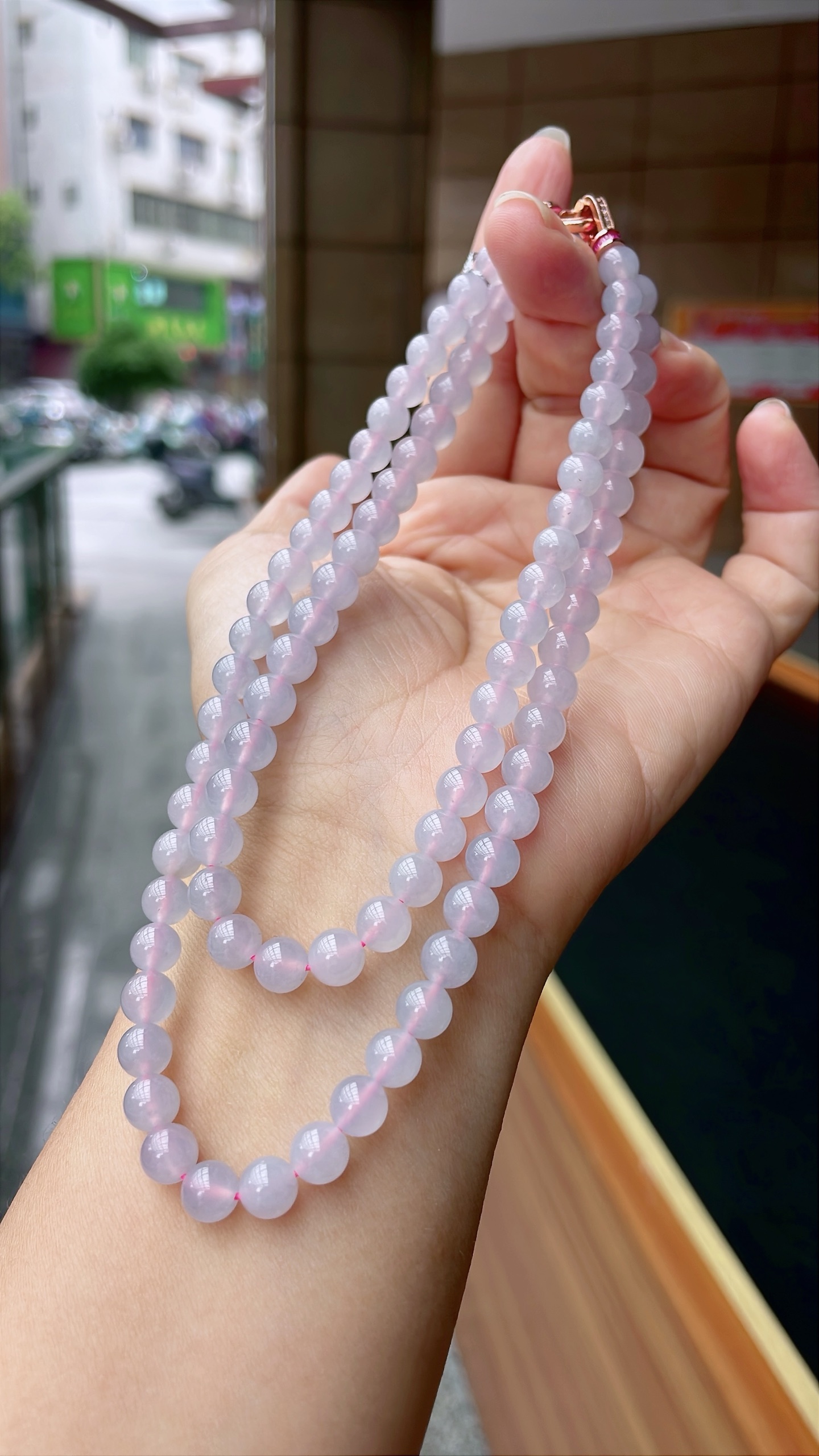 ️ 珠链 色泽均匀，油润起胶 尺寸：6.5/7.4，88颗