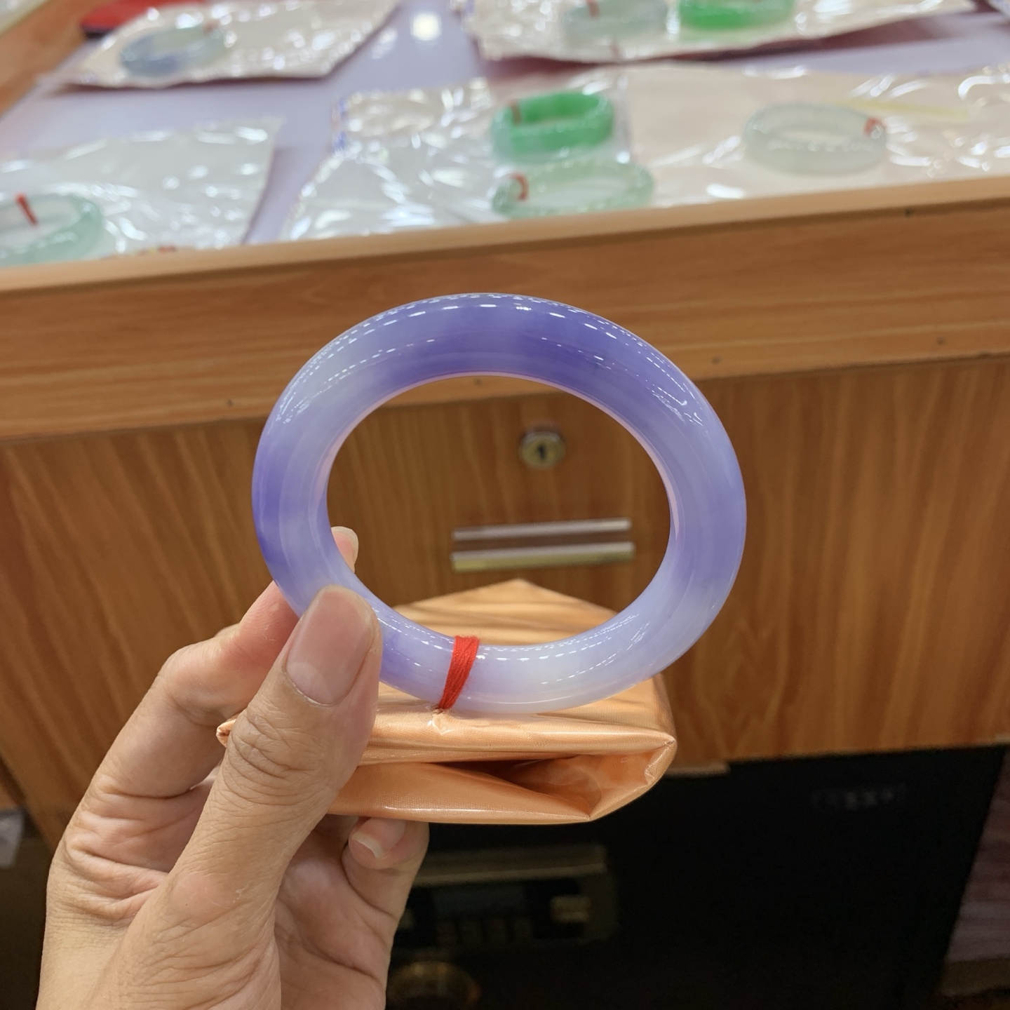 圆条翡翠手镯 55.5-11.3