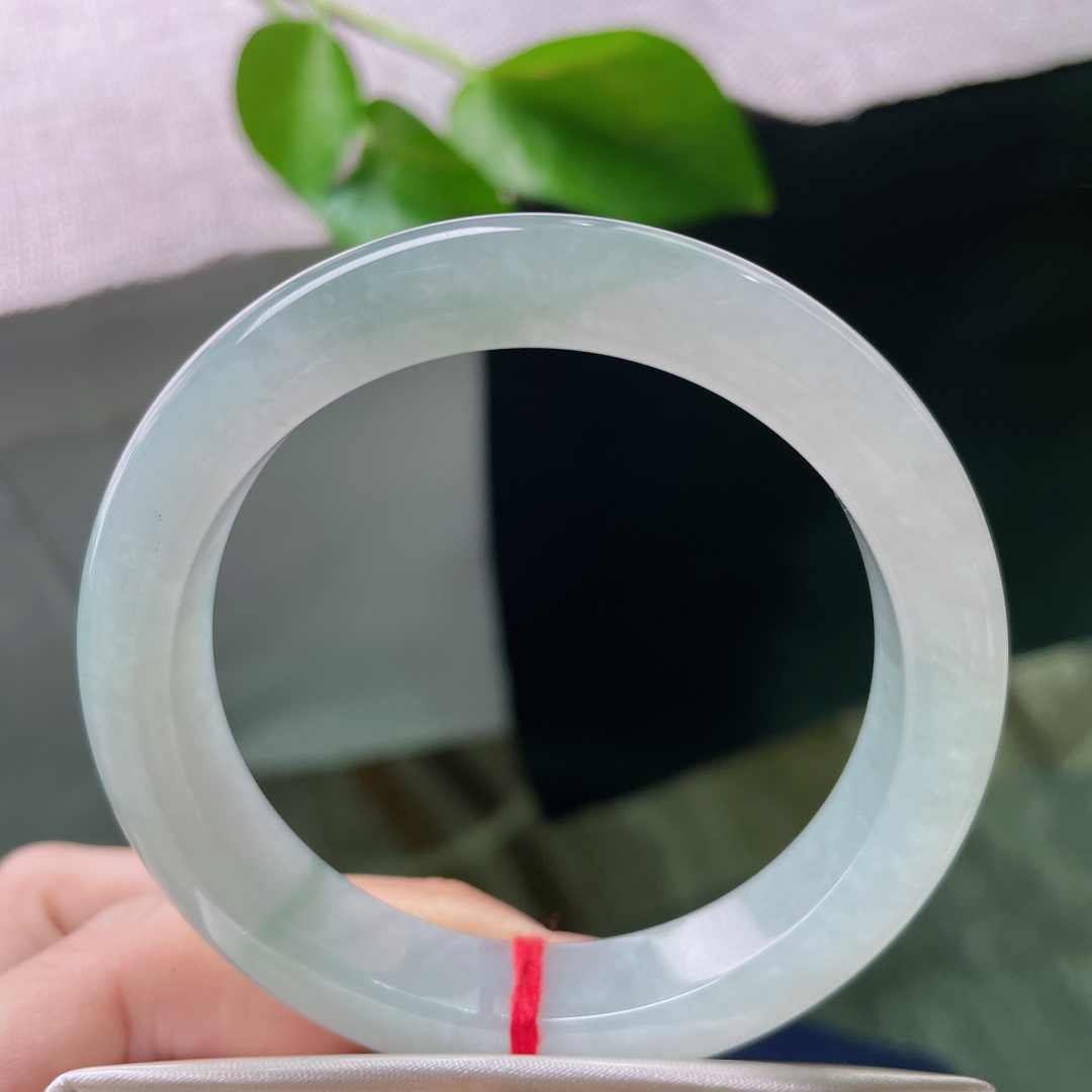 54.6/11.8/8.7，淡绿底正圈，一抹飘花点缀，种老，不争繁花色，独守满绿清欢。无裂，ss57
