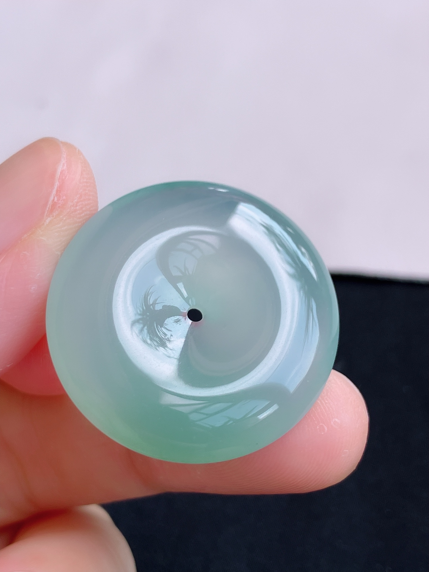 ️底色平安扣，晶莹剔透，尺寸28.8/5.8/自然光实拍