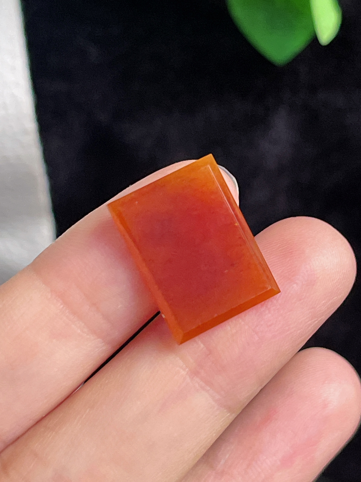 方形红翡裸件