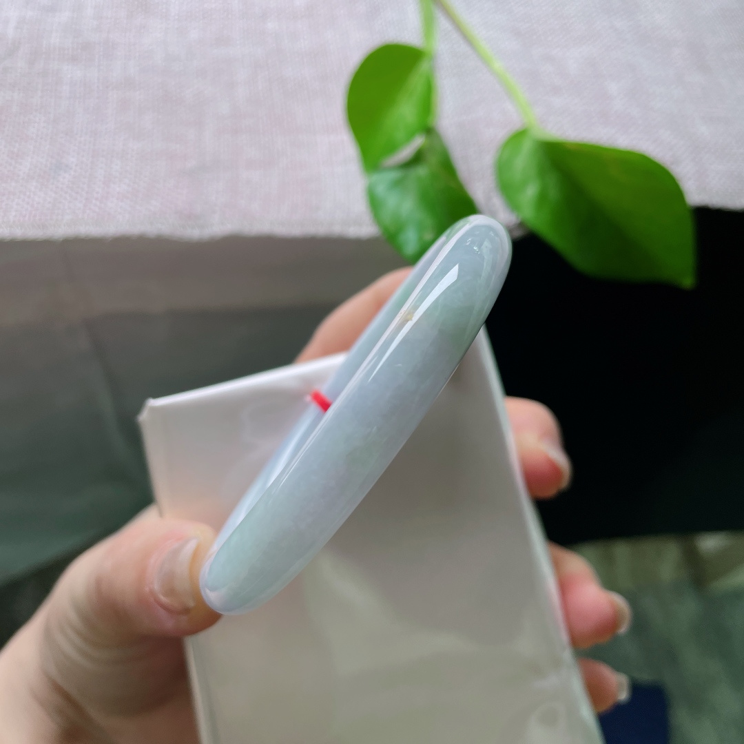 春彩圆条，水润，肉质细腻，佩戴温柔仙美，减龄，有纹，ss52061a