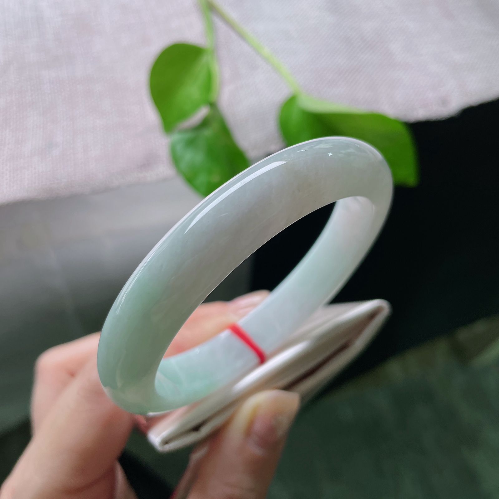 59.9/12.3/8.4，淡绿底正圈，淡雅倾心，不张扬的大气，水润，细腻，ss52234a..