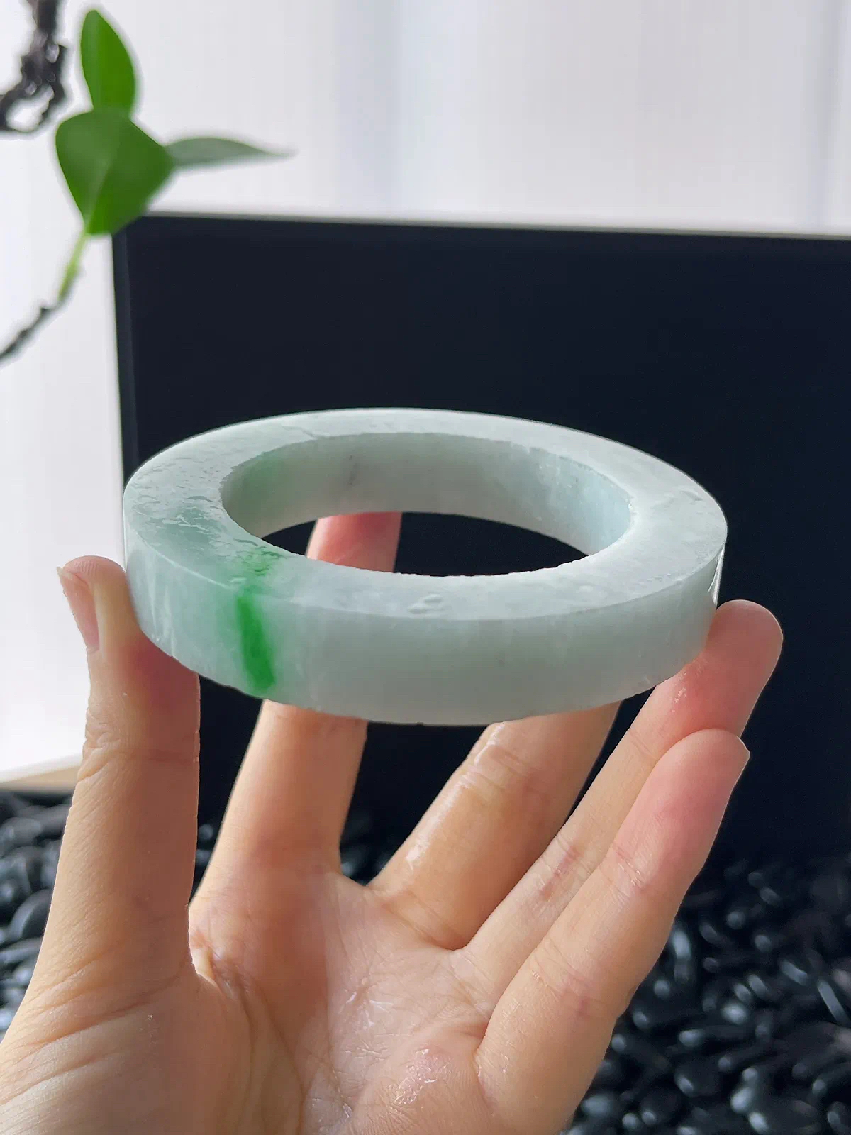 翡翠毛胚，⭕️正圈最大做61，圆条最大做57；最小做53.5