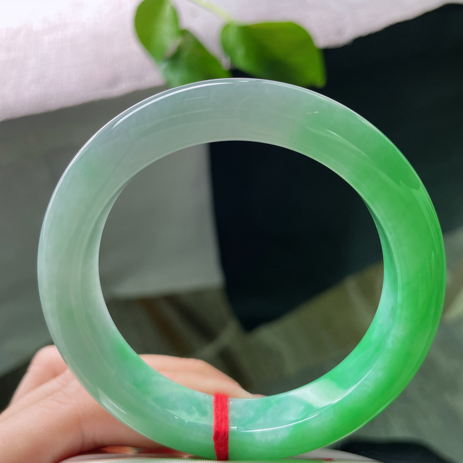 58/12.5/10.1，绿底正圈，种老，腕间一抹春，人间富贵花。 经典传承之美，无裂，ss53130a..