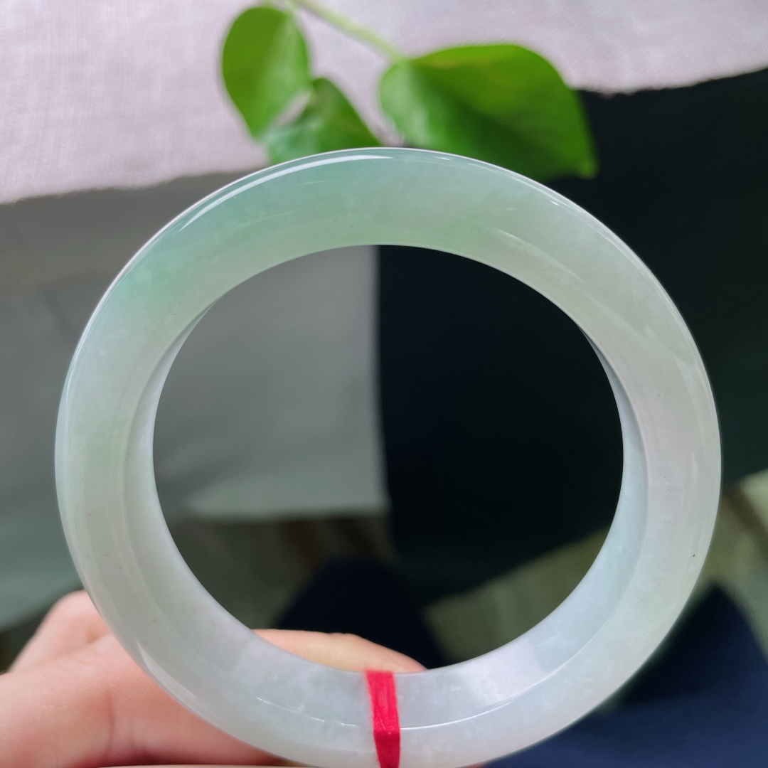 55.3/11.9/8.8，淡绿底正圈，温柔素雅，种老，钟灵毓秀，底子细腻，有纹，ss50065a
