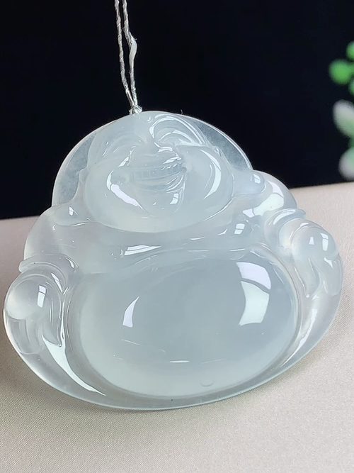冰种大佛公，无裂，尺寸31.9-35.7-6.0mm，w15qyd