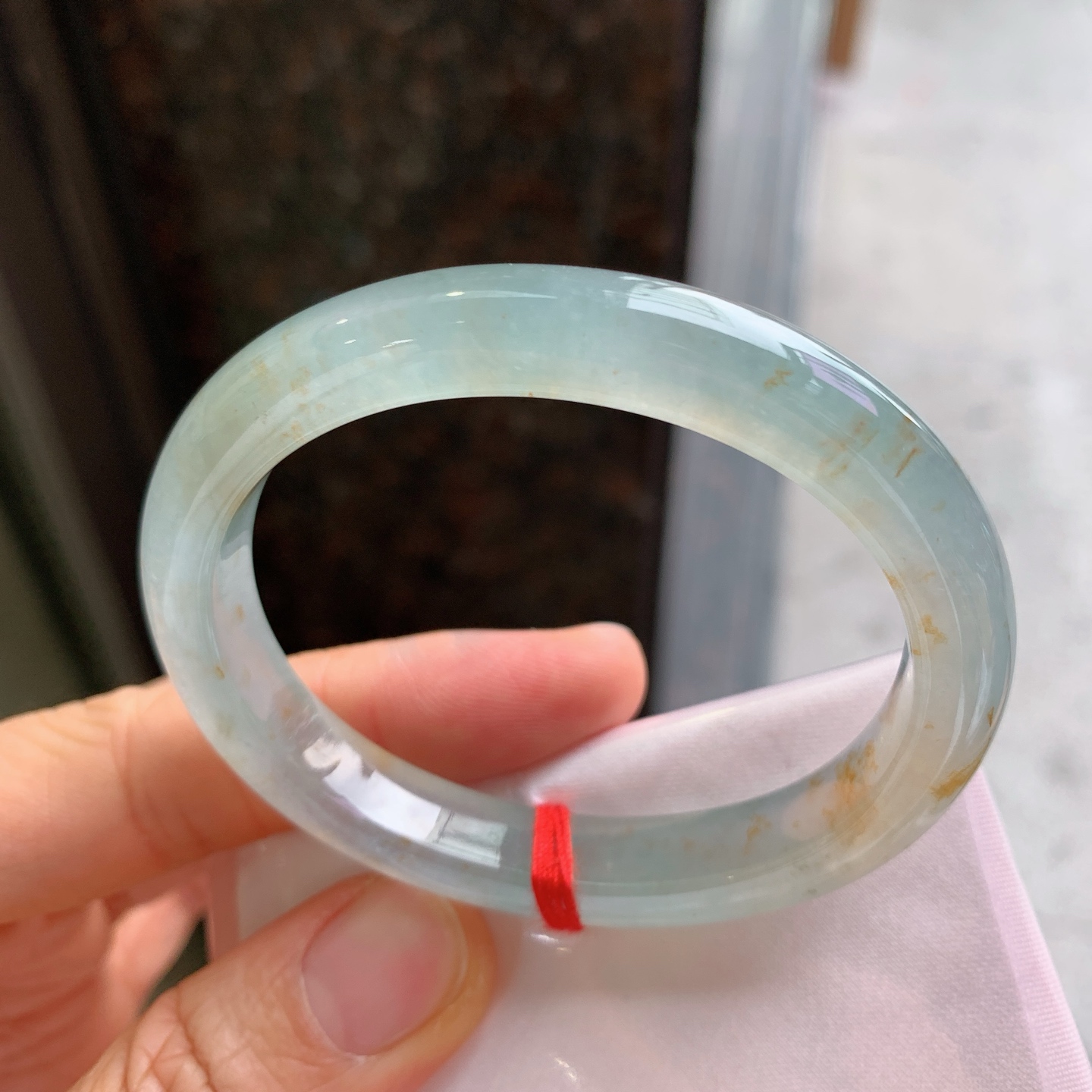 贵妃冰晴黄翡 无裂, 冰润