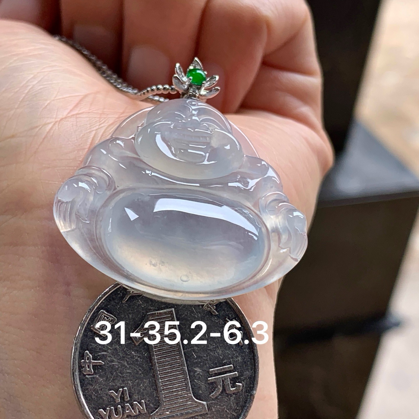 金扣冰种佛公^_^冰透