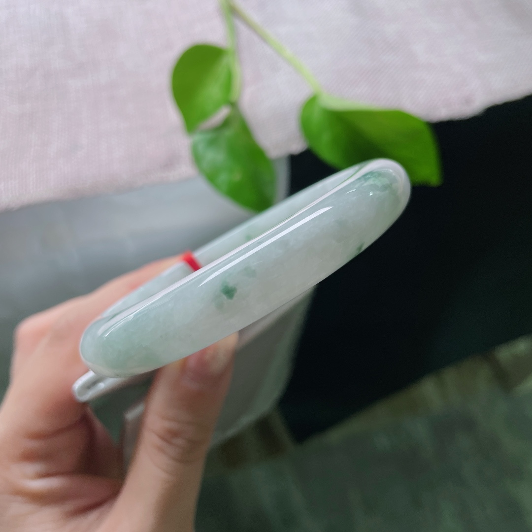 61.6/11.7/7.9飘花正圈，水润细腻，典雅贵气，有纹，ss52206a