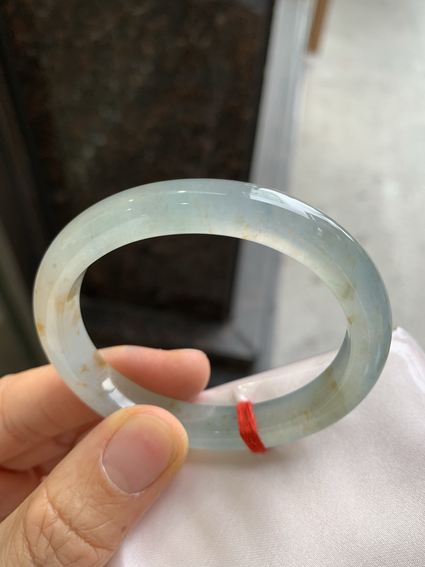 贵妃冰晴黄翡 无裂, 冰润