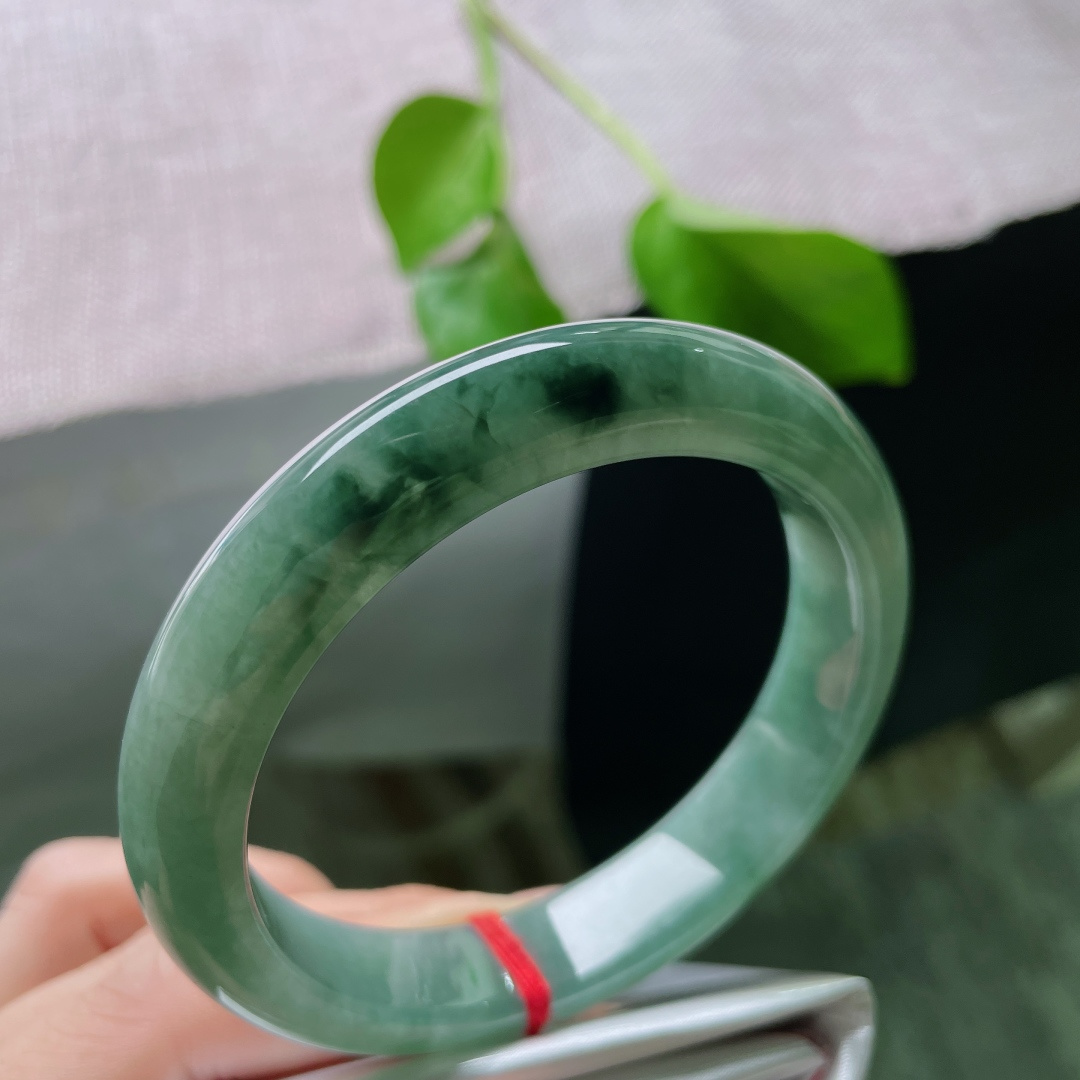 飘花正圈，大圈口，水头好，上手古典有韵味，有纹，ss51123a