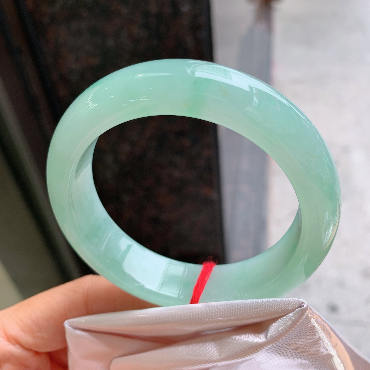 正圈冰晴绿 无裂, 细腻