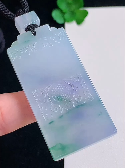  冰紫飘花仿古牌，无裂，尺寸51.9/24.9/4.9 №;y16112   13