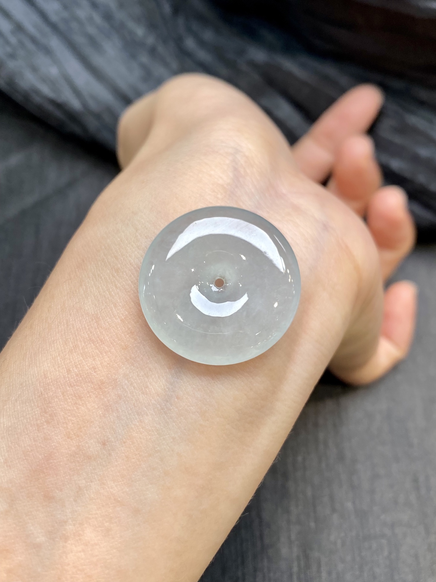 冰平安扣吊坠 裸·27.7-5.3mm