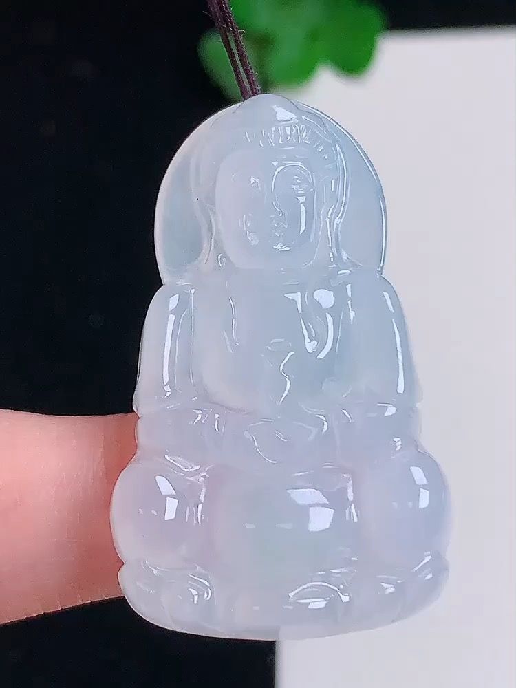 冰观音，无裂，尺寸38.3/23.4/5.8 №;y160344  14