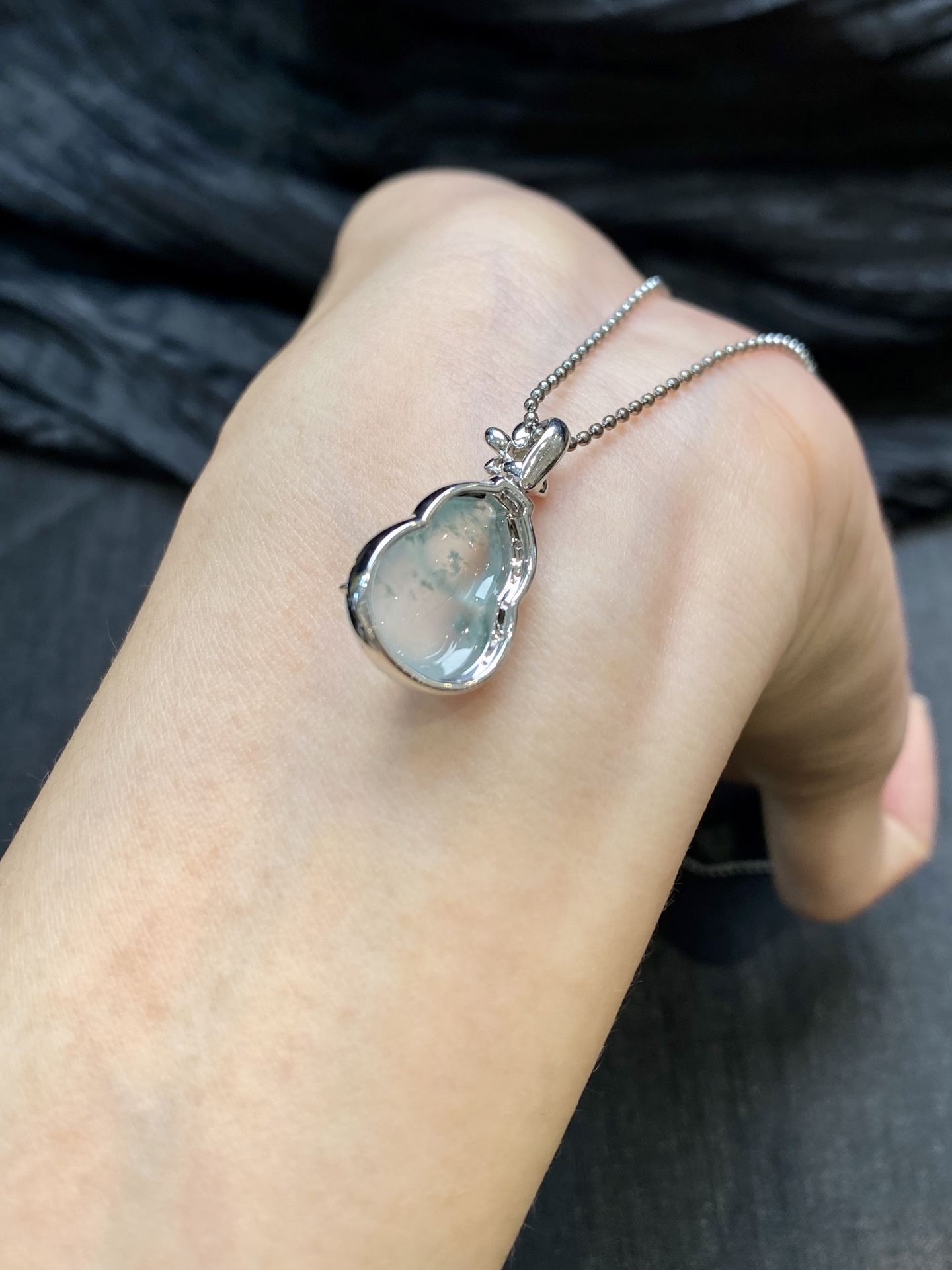 高冰飘花葫芦吊坠·金 整·25.4-13.8-7.9mm 裸·16.1-12.1-4.2mm