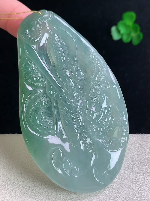 冰油虚空藏菩萨，无裂，尺寸80.1/46.5/5.3，№:y160220  12
