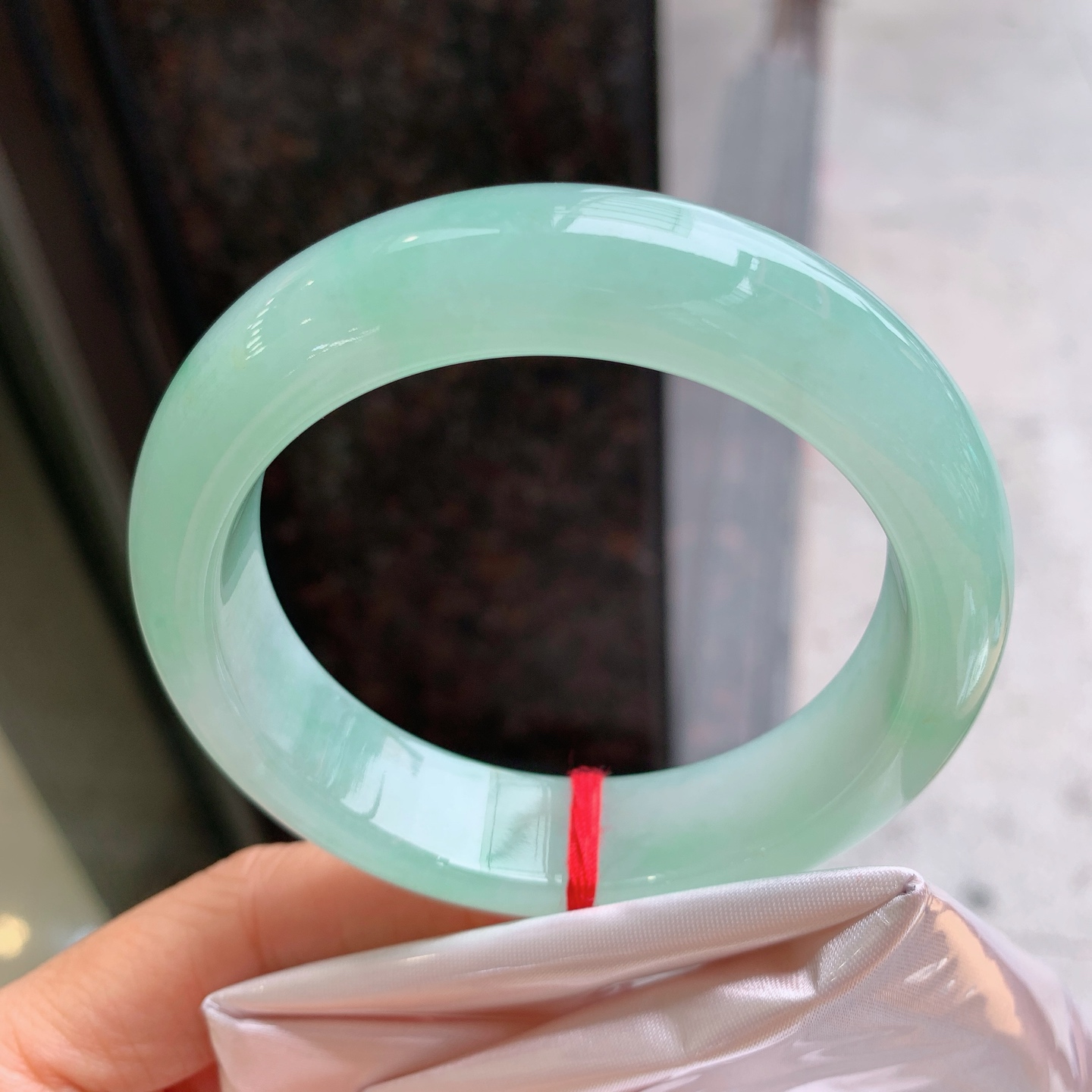 正圈冰晴绿 无裂, 细腻