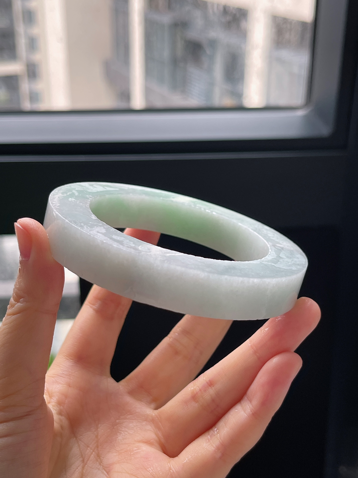 翡翠毛胚，⭕️正圈最大做67，圆条最大做63；最小做58.7