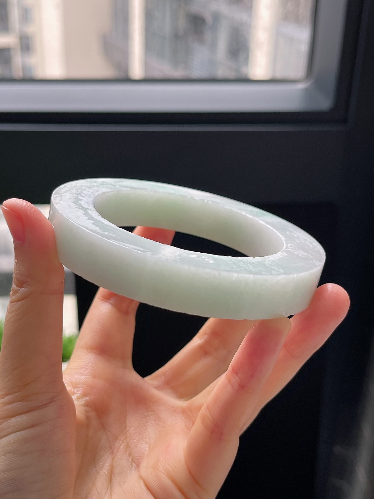 翡翠毛胚，⭕️正圈最大做67，圆条最大做63；最小做57.7