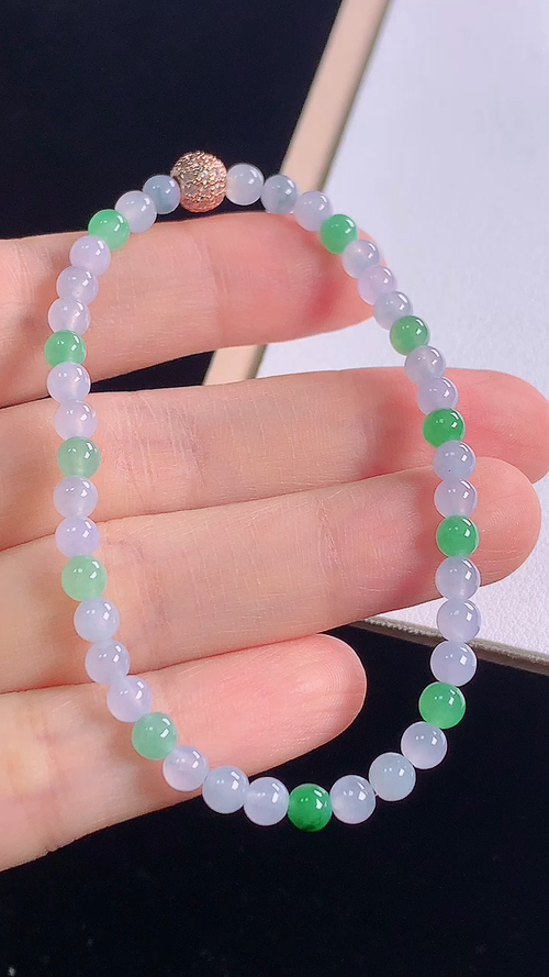 双色手链，，尺寸:4.1-4.1mm 15