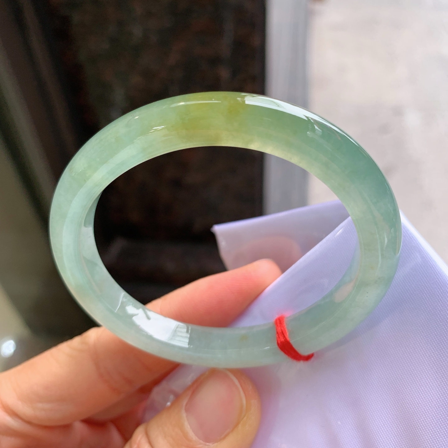 贵妃冰黄翡 无裂 冰润