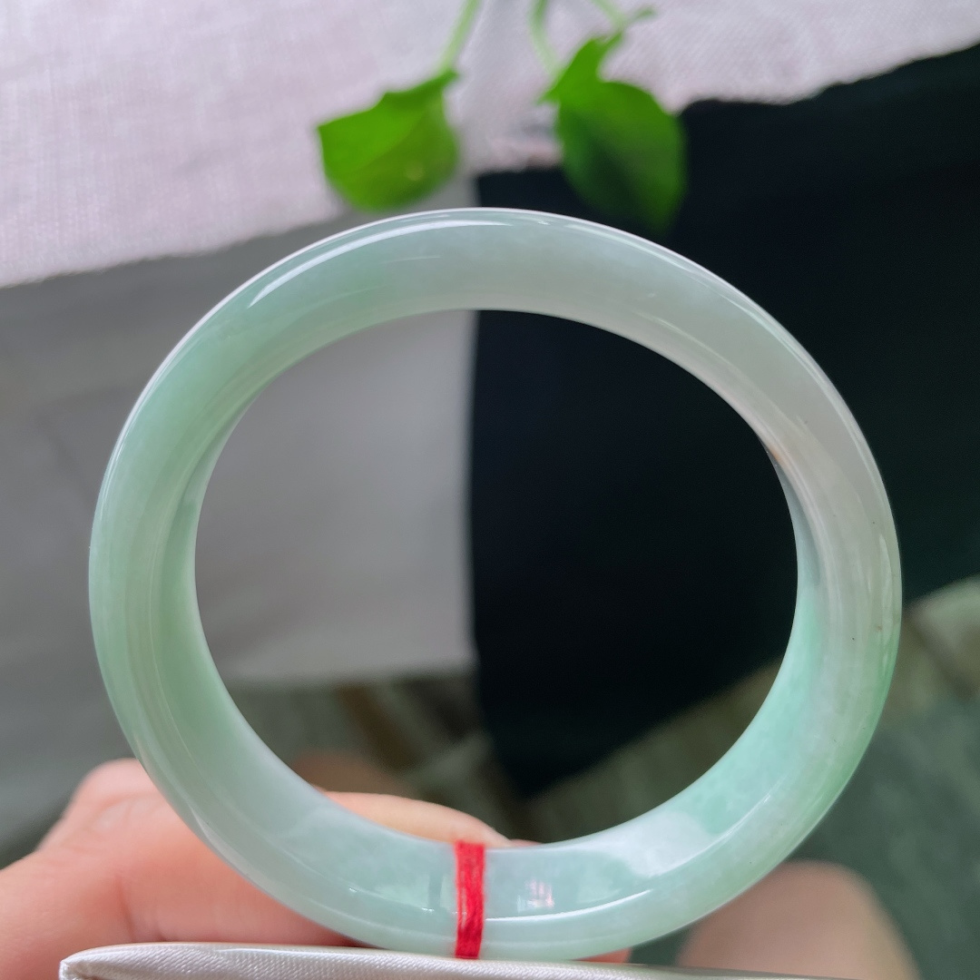 53.6/12.2/6.6，浅绿底正圈，如初春的新芽，清新淡雅，显气质，有纹，ss52232a